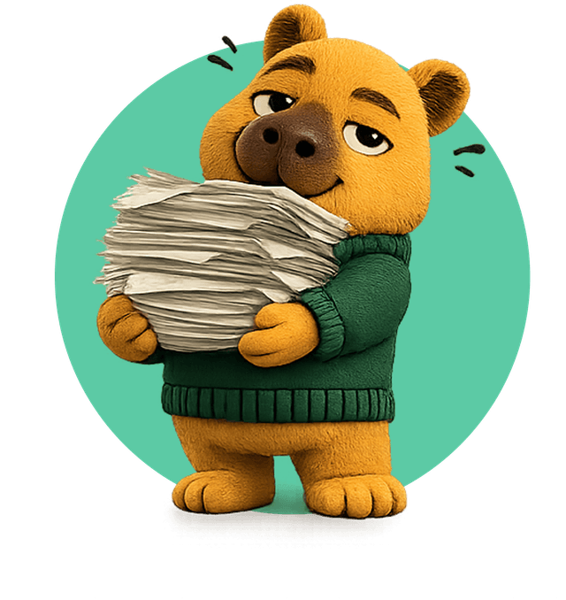 auggy with documents